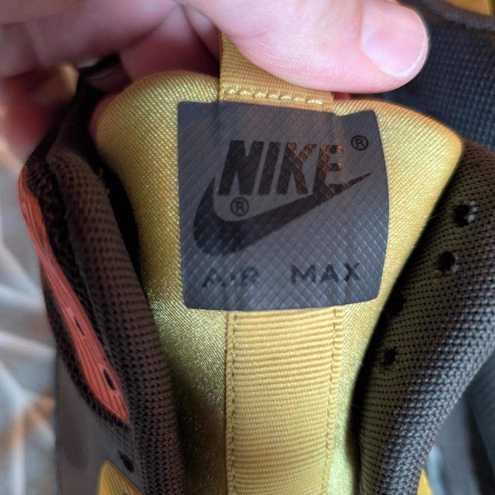 Nike Air Max 90 Sneakerboot Size 10.5 Mens Grey Yellow Blue 616314-001 - Picture 6 of 9
